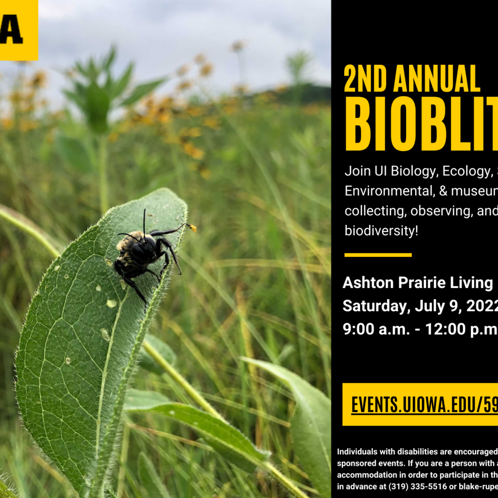 2nd Annual BioBlitz at the Ashton Prairie Living Laboratory promotional image