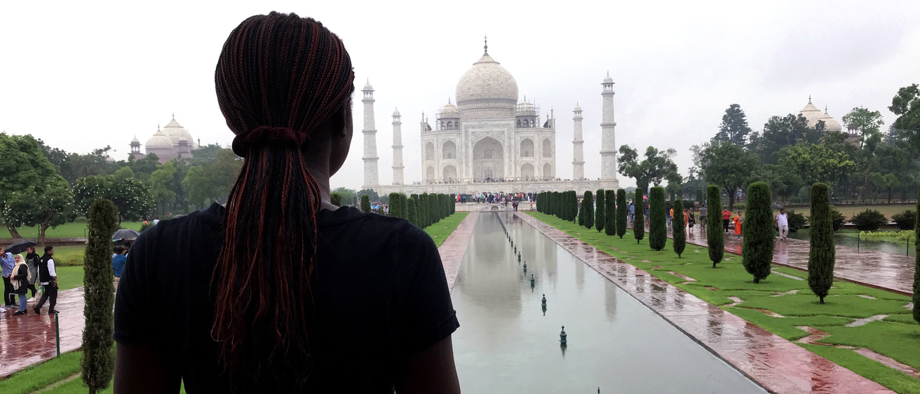 GHS student during her SVYM internship in India